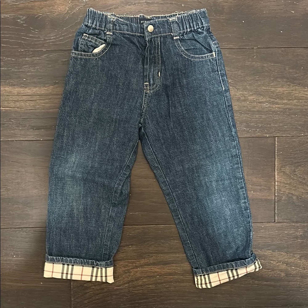 Burberry Kids Blue Denim Jeans